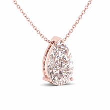 Load image into Gallery viewer, Pear Cut Solitaire Pendant
