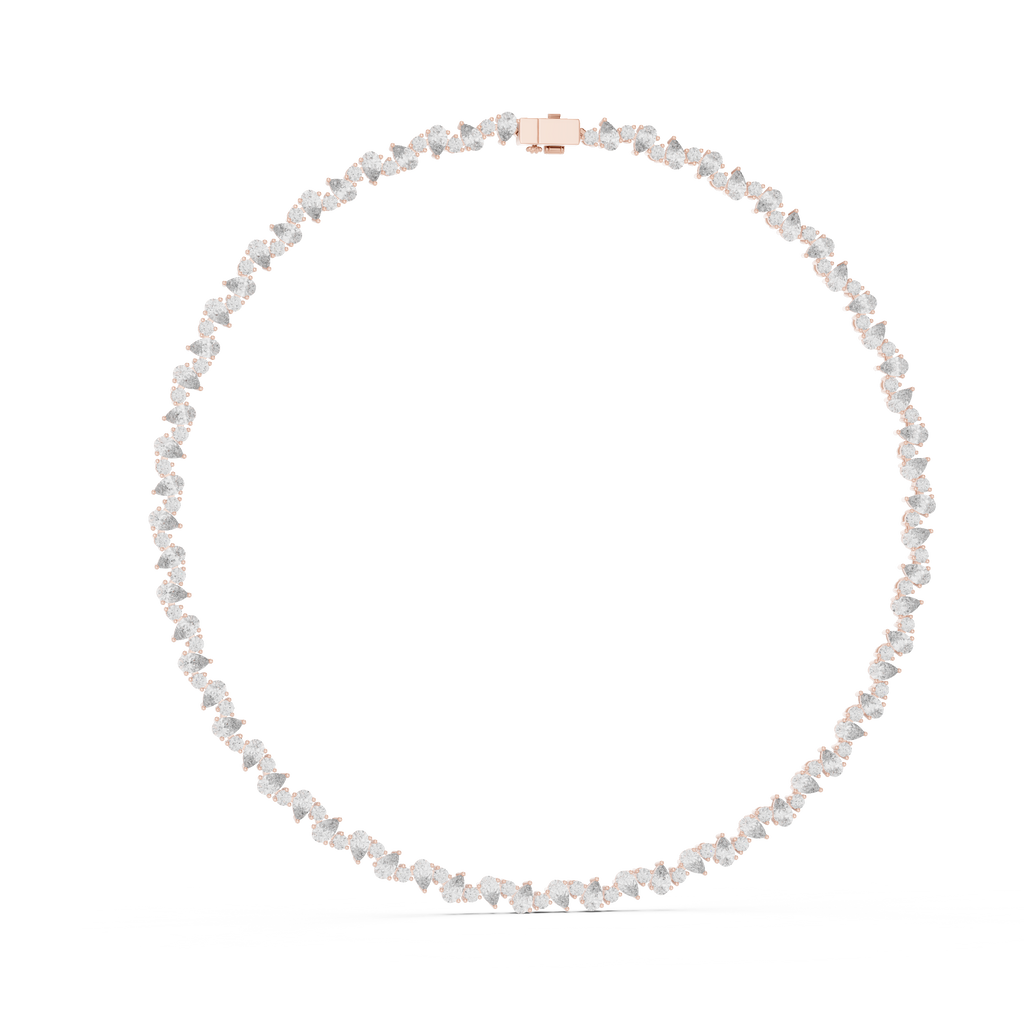 Round & Pear Necklace