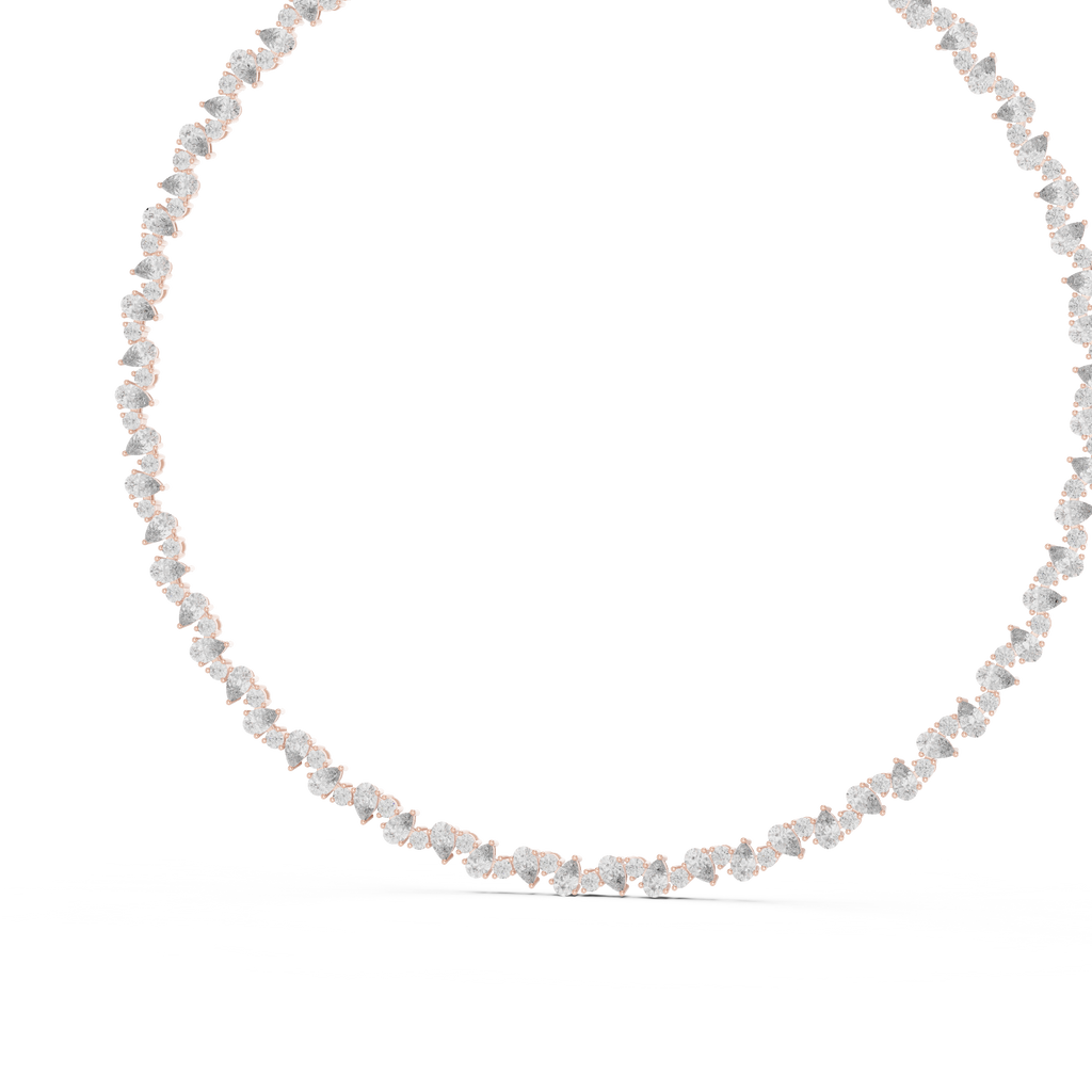 Round & Pear Necklace