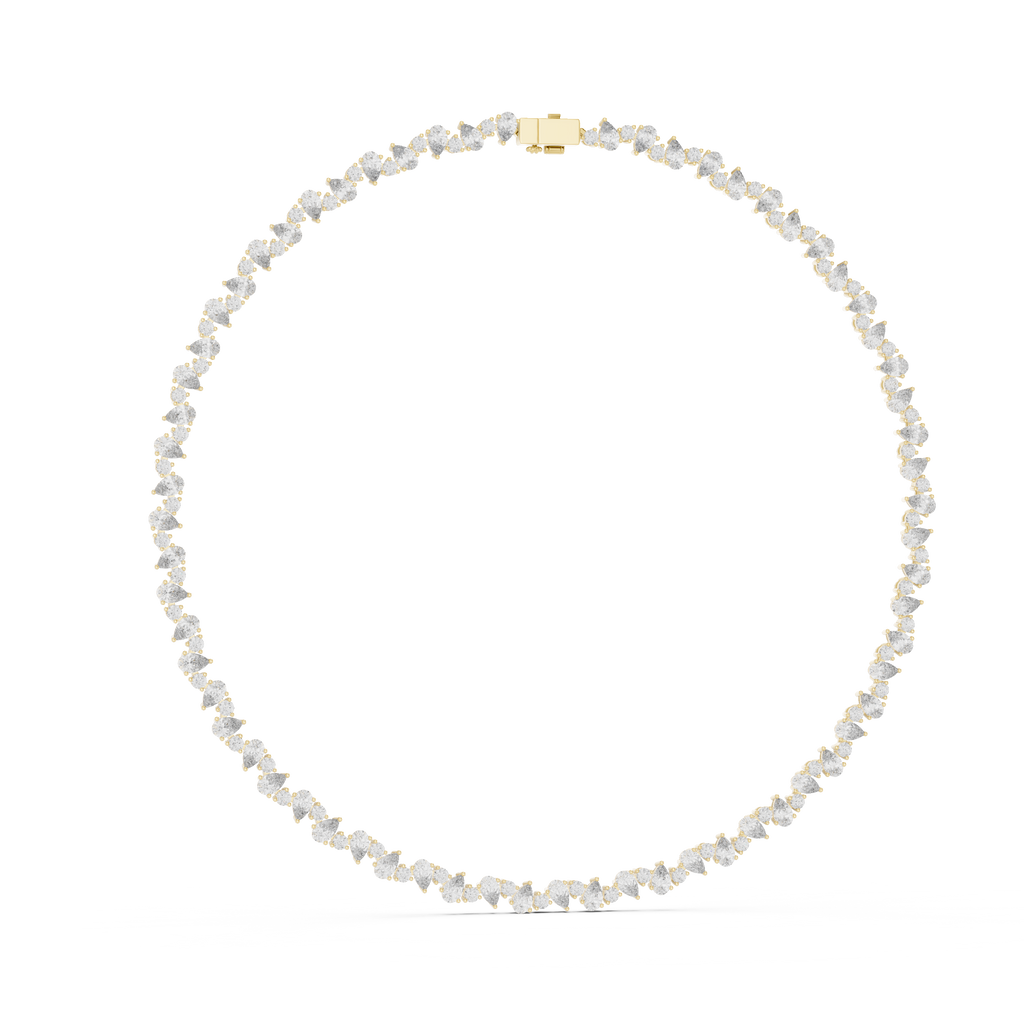 Round & Pear Necklace