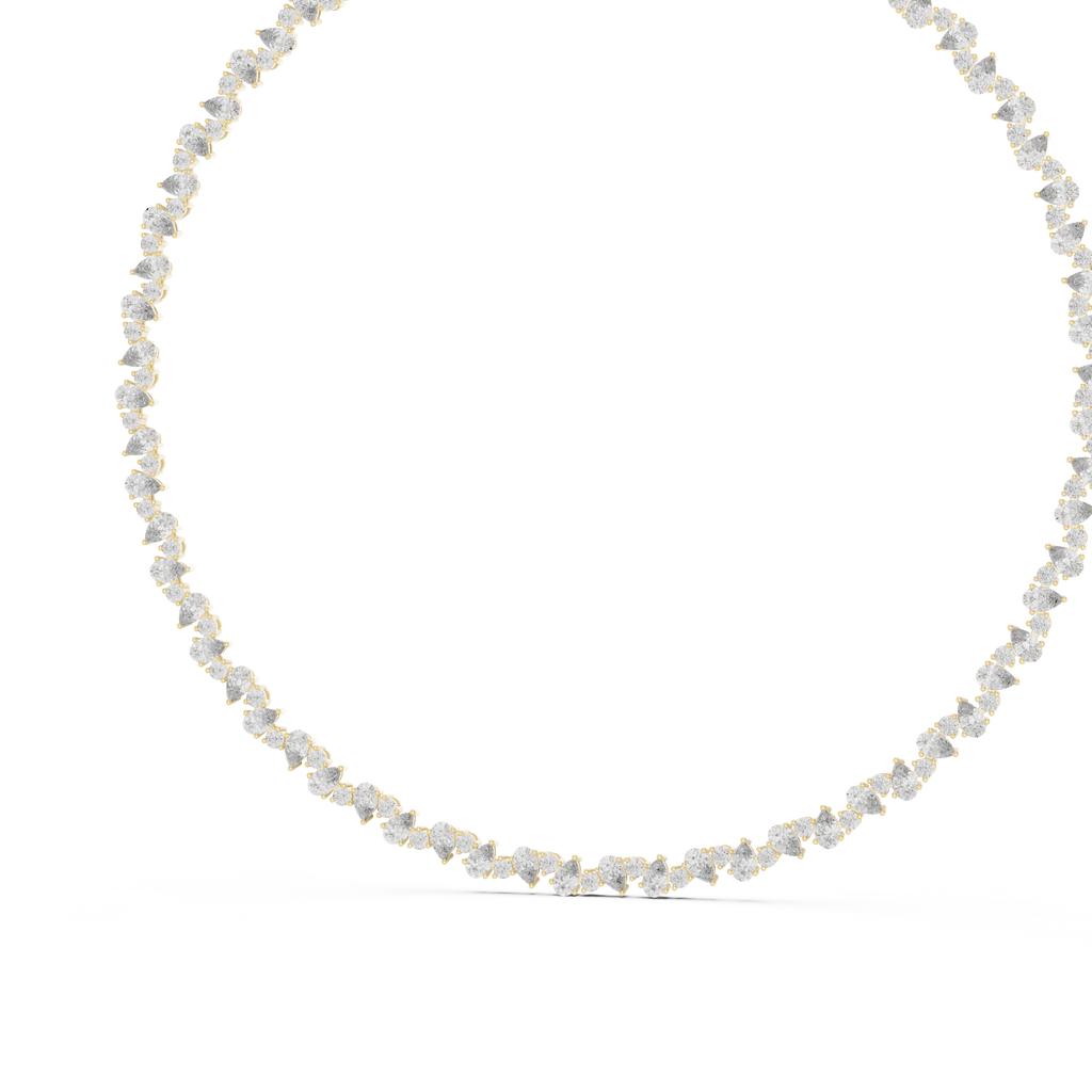 Round & Pear Necklace