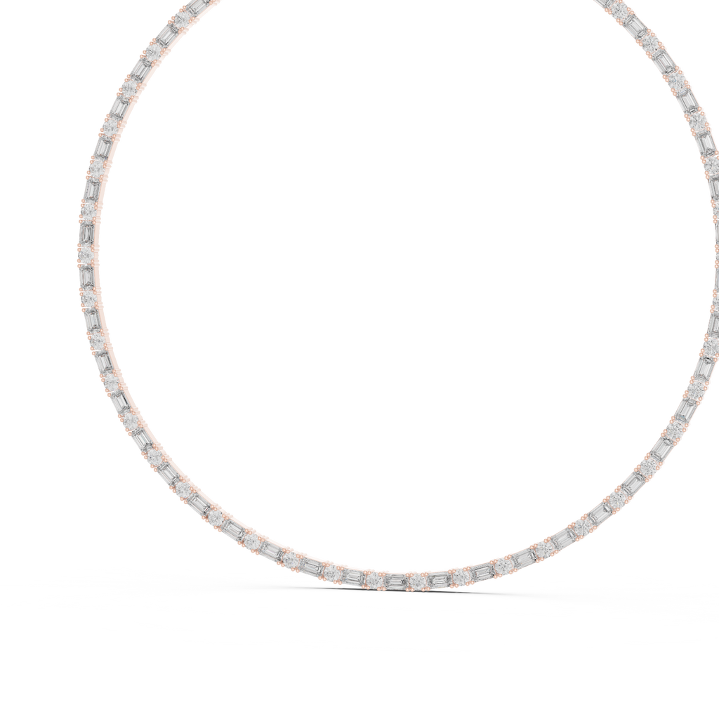 Round & Emerald Necklace