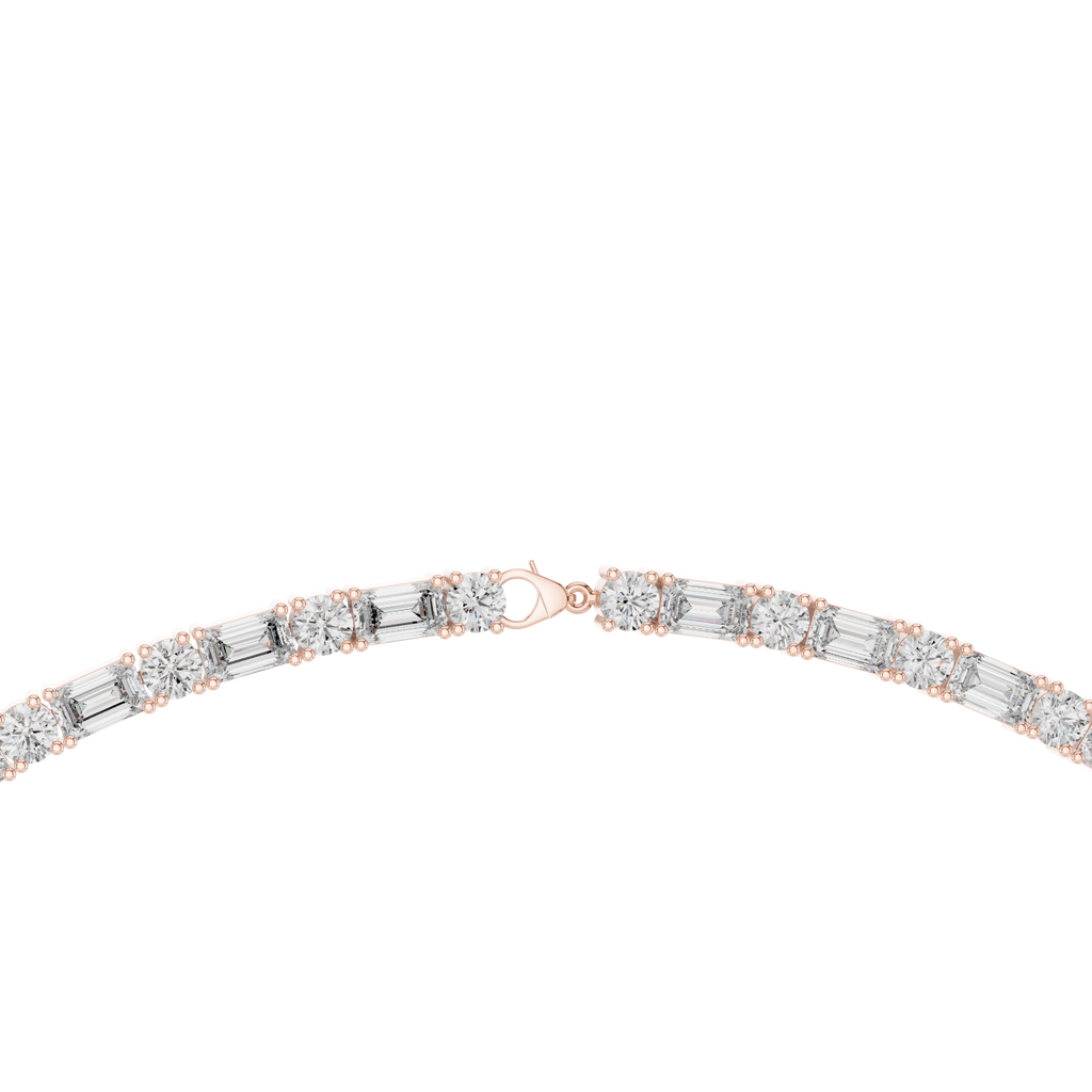 Round & Emerald Necklace