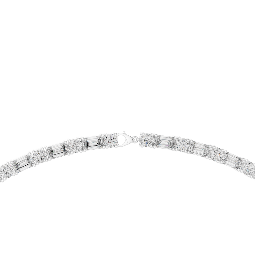 Round & Emerald Necklace