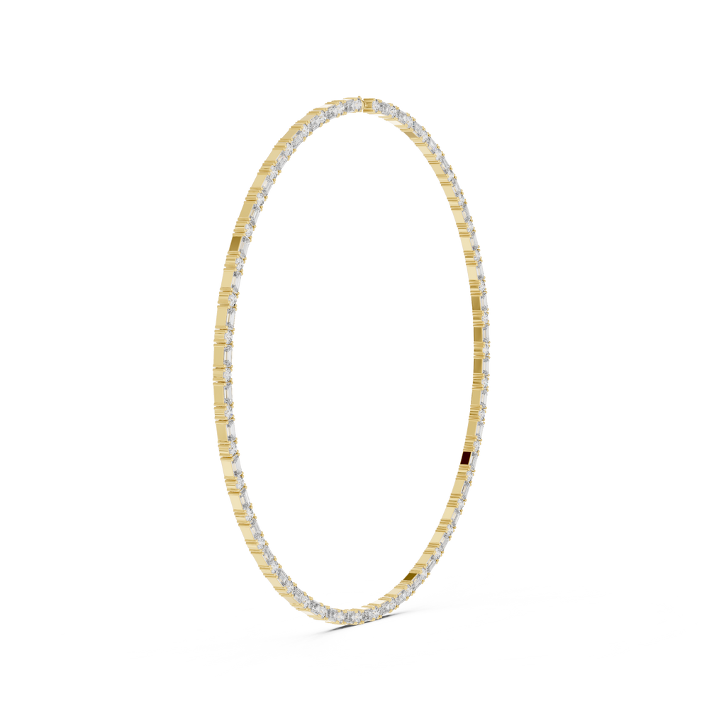 Round & Emerald Necklace