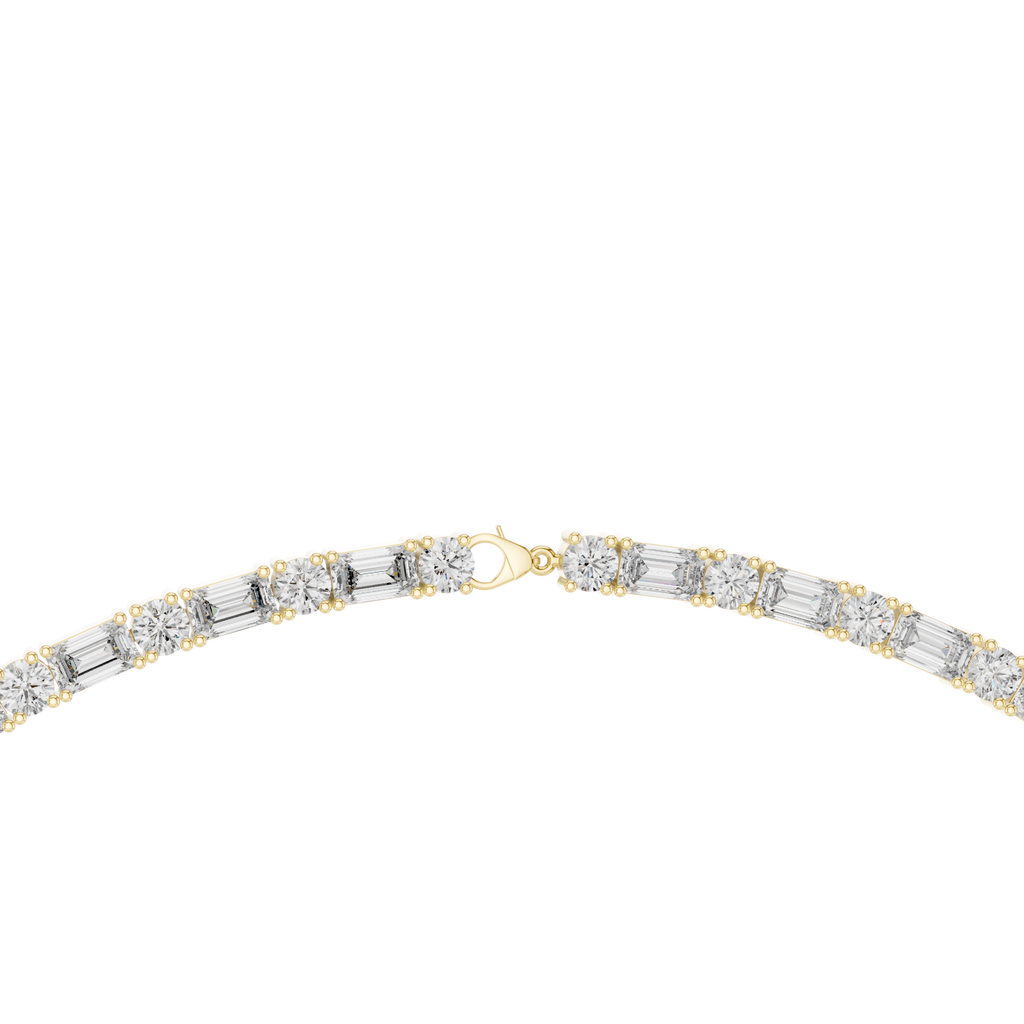 Round & Emerald Necklace