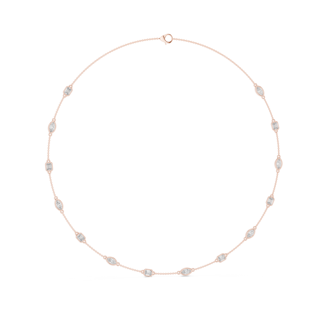 Emerald & Marquise Necklace