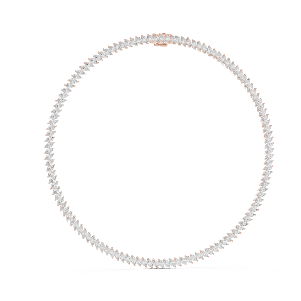 Marquise Tennis Necklace