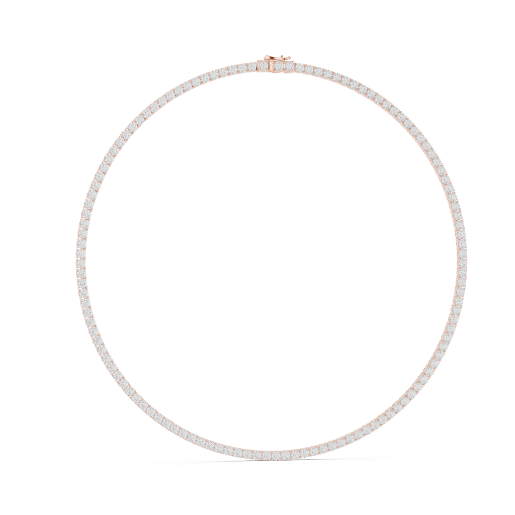 Round Tennis Necklace