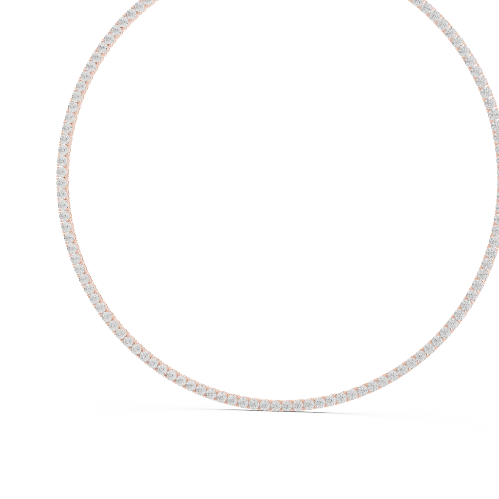 Round Tennis Necklace