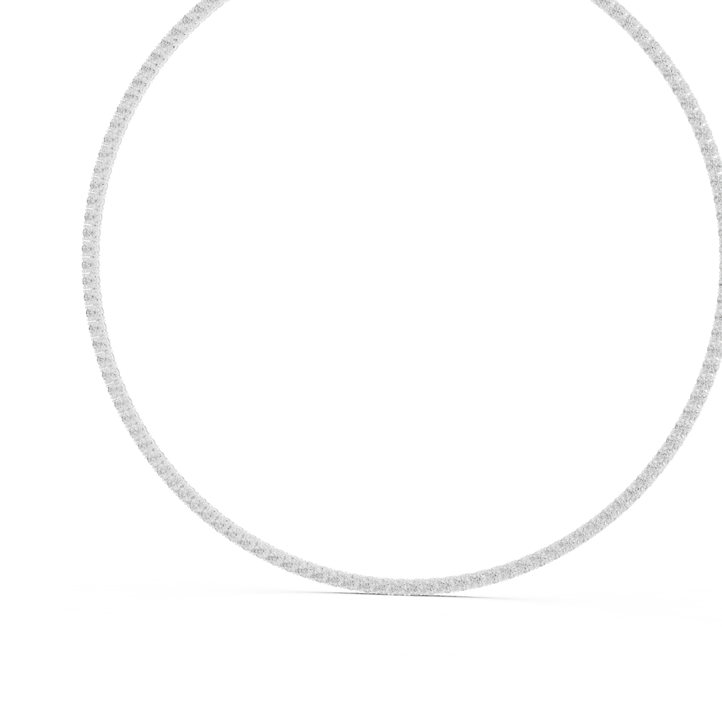 Round Tennis Necklace