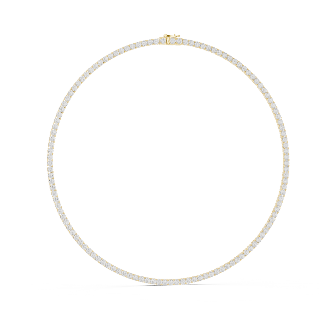 Round Tennis Necklace