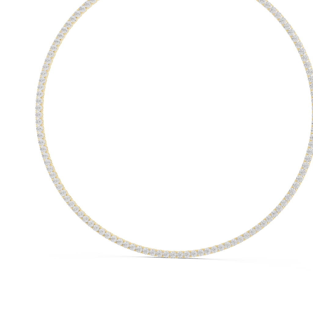 Round Tennis Necklace