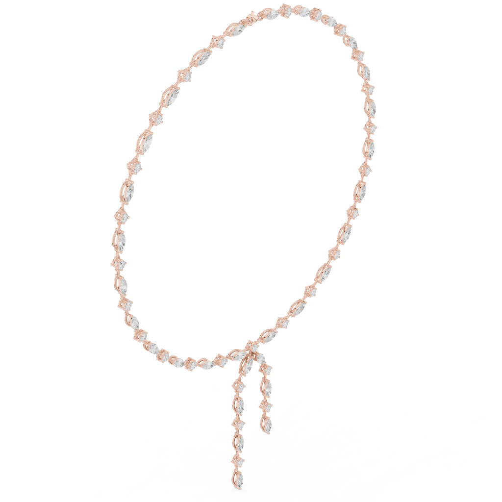 Round & Marquise Necklace
