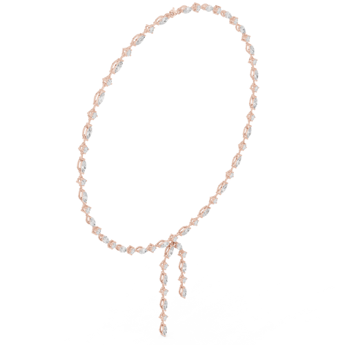Round & Marquise Necklace