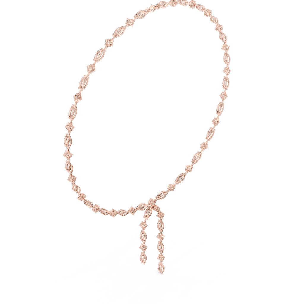 Round & Marquise Necklace