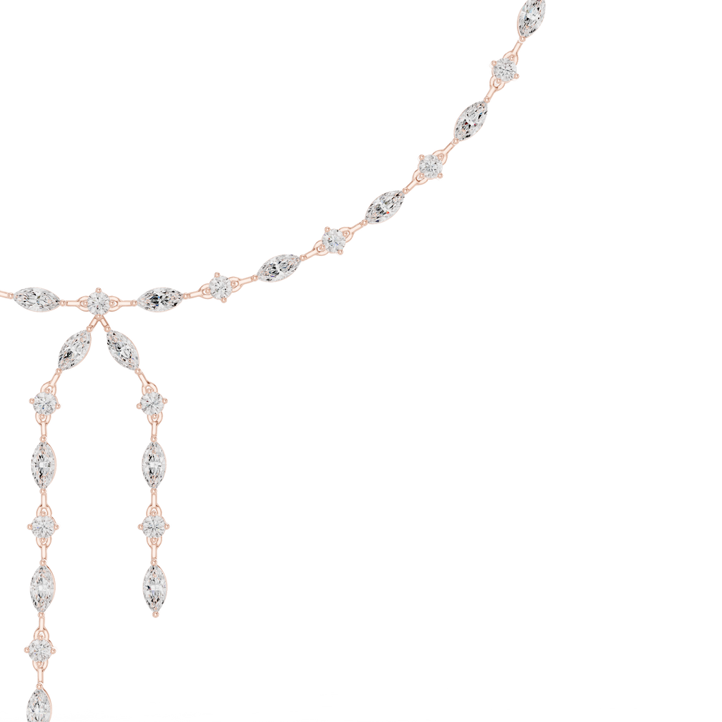 Round & Marquise Necklace