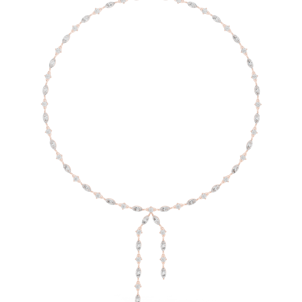 Round & Marquise Necklace