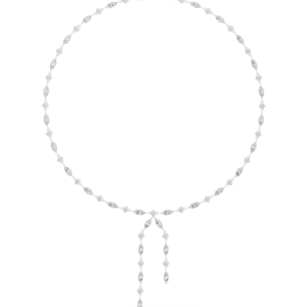 Round & Marquise Necklace