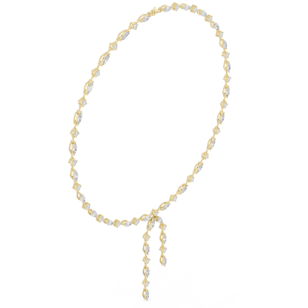 Round & Marquise Necklace
