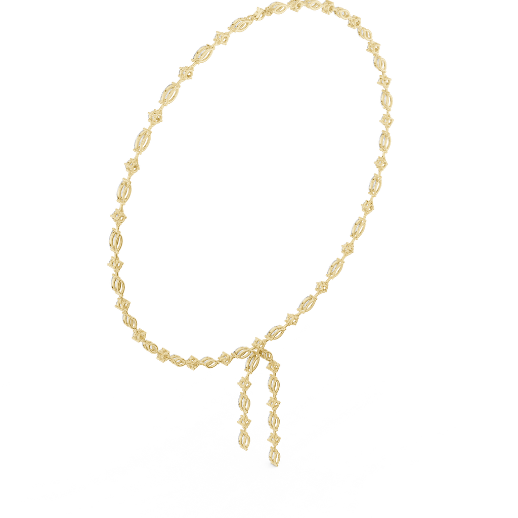 Round & Marquise Necklace