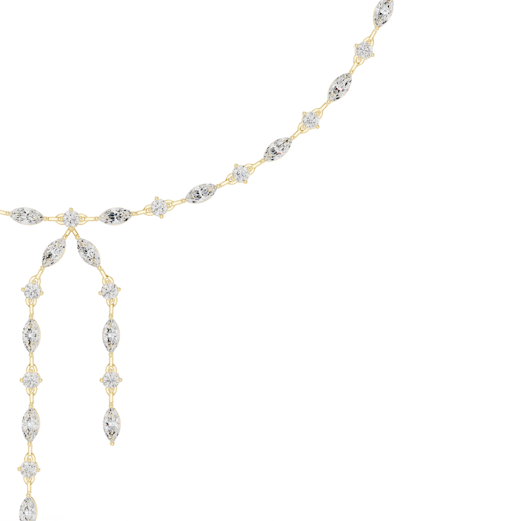 Round & Marquise Necklace
