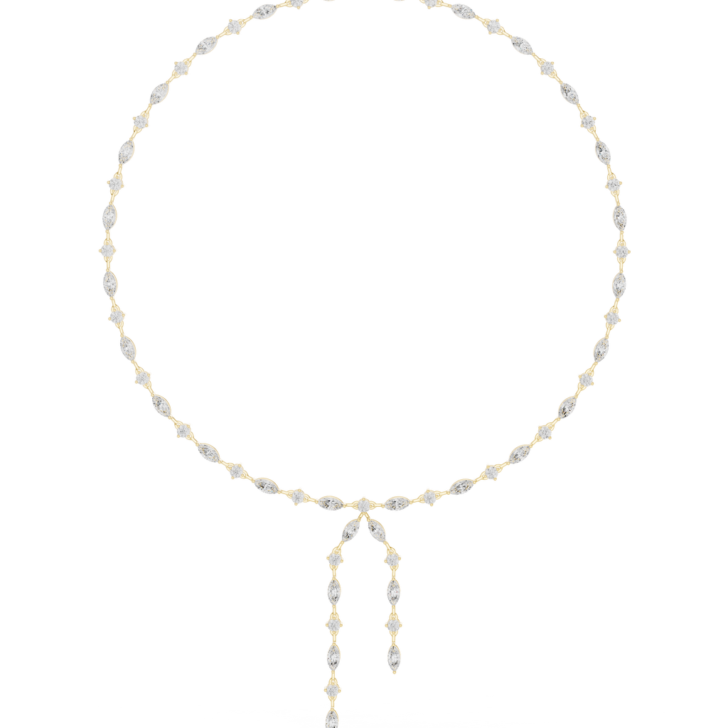 Round & Marquise Necklace