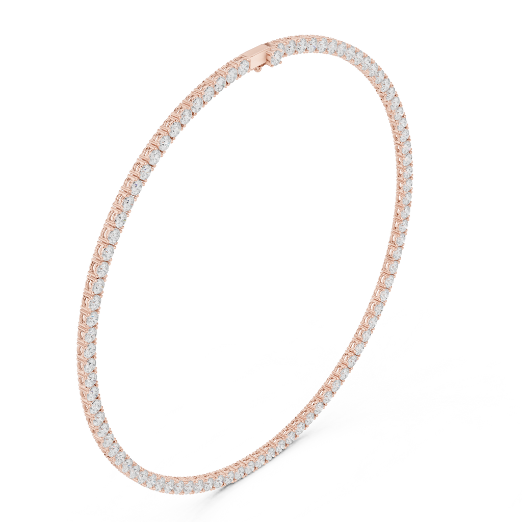 Round Tennis Necklace