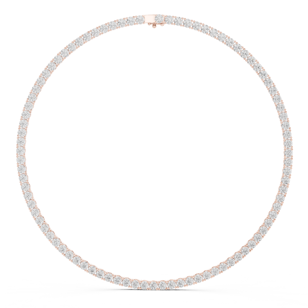Round Tennis Necklace