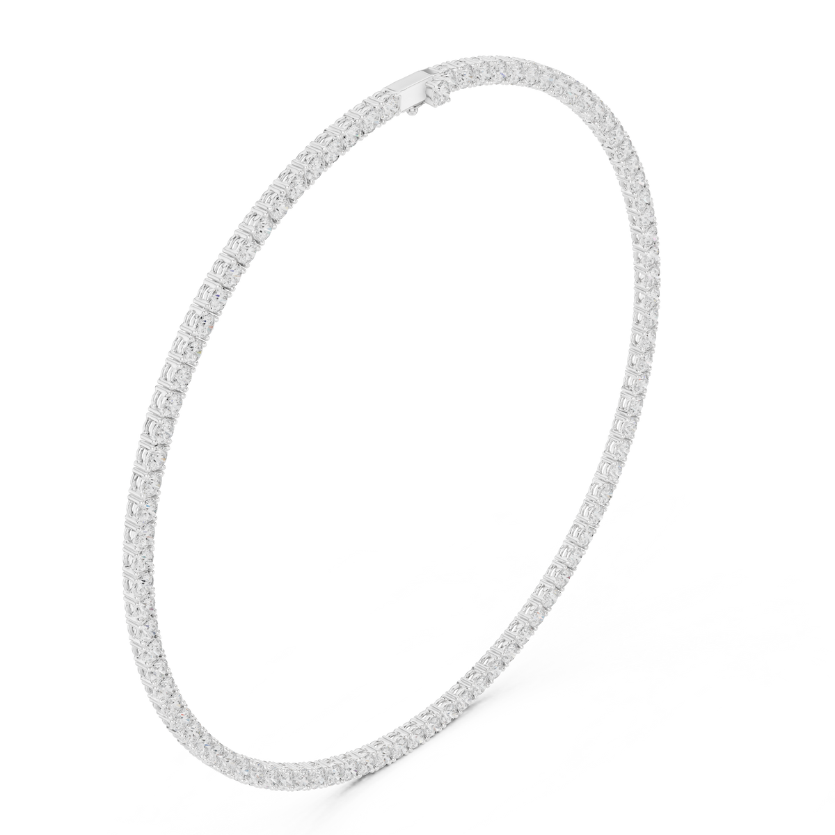 Round Tennis Necklace