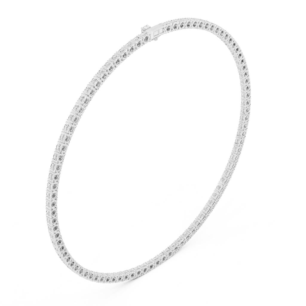Round Tennis Necklace
