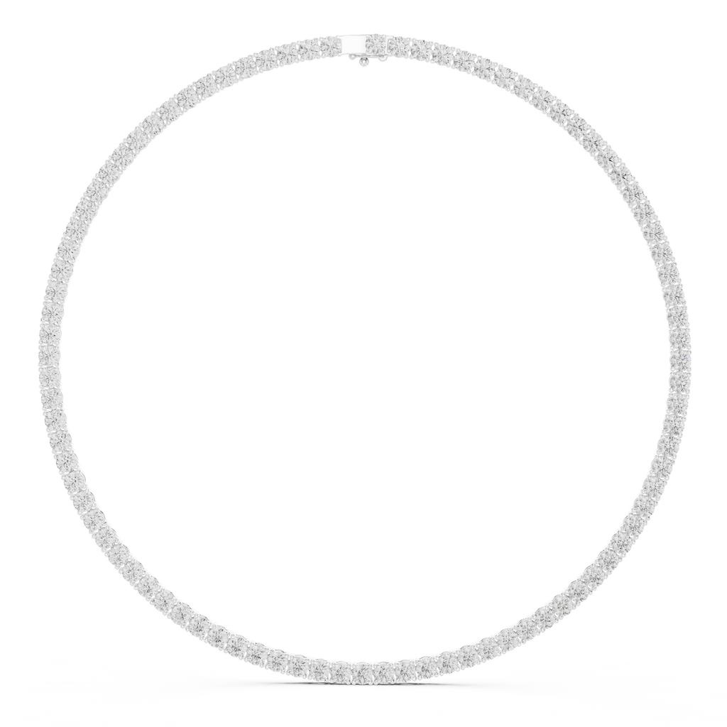 Round Tennis Necklace