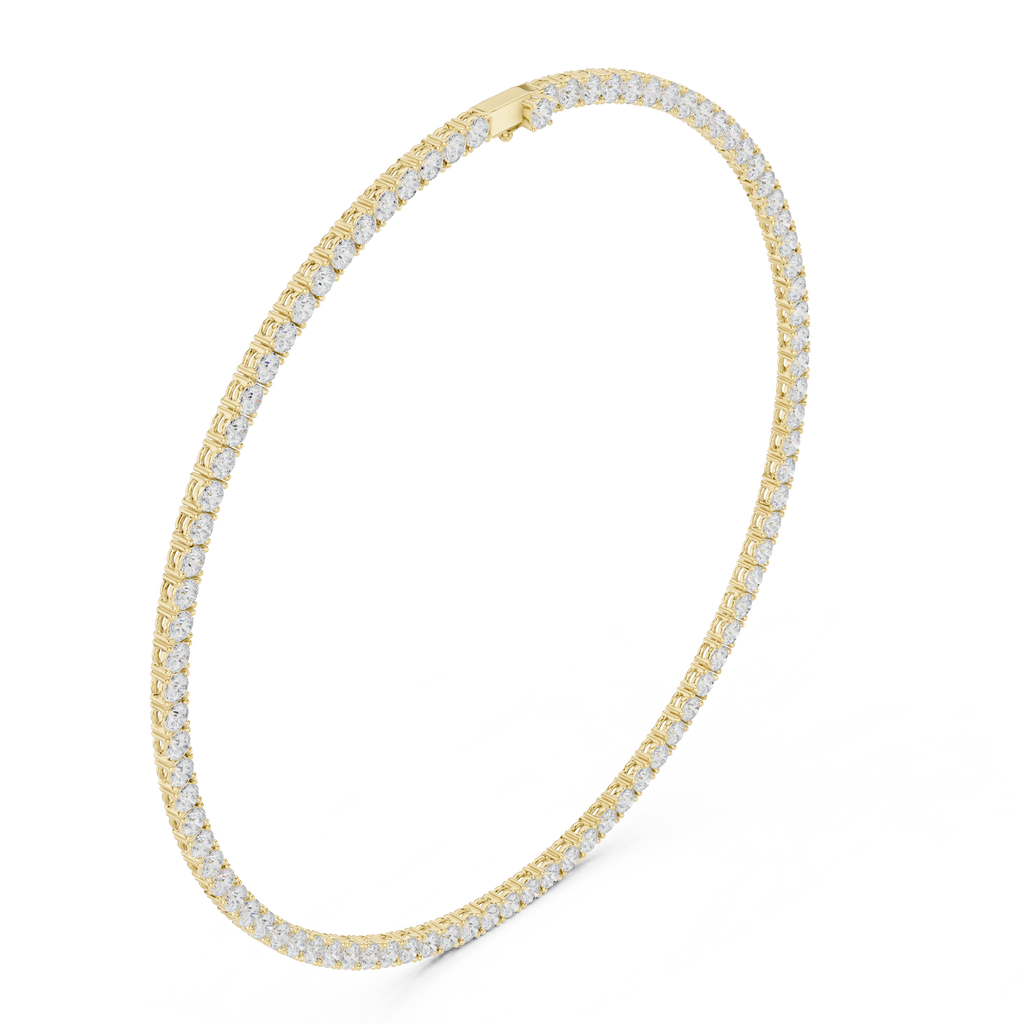 Round Tennis Necklace