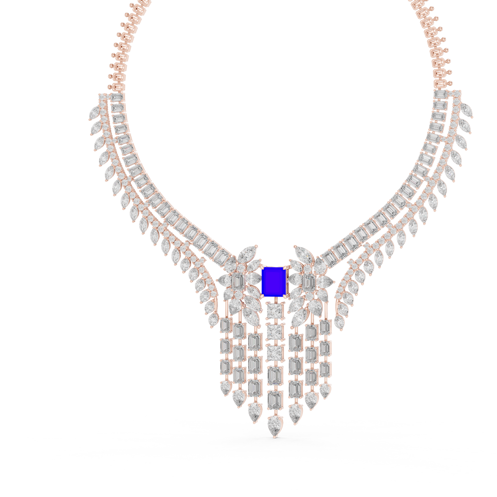 Radiant Fancy Shape Necklace