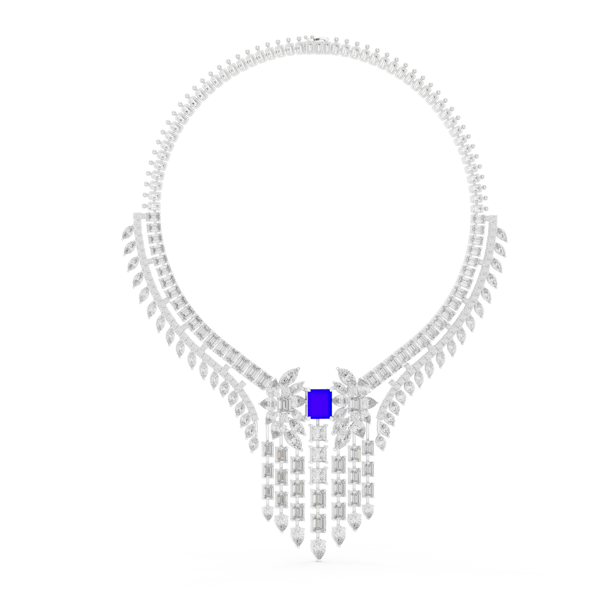 Radiant Fancy Shape Necklace