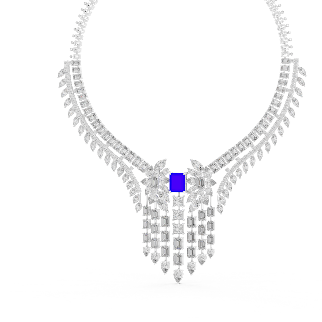 Radiant Fancy Shape Necklace