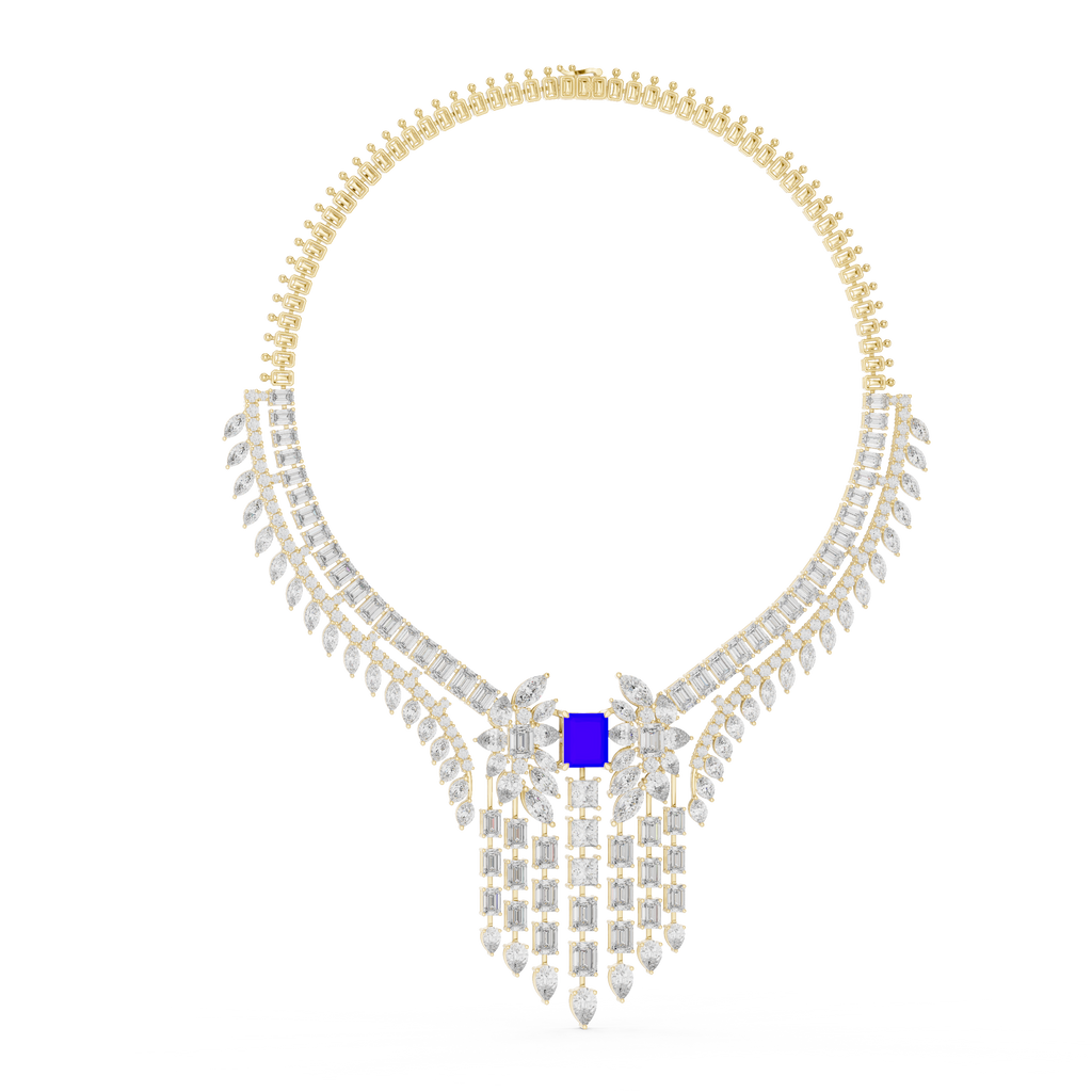 Radiant Fancy Shape Necklace