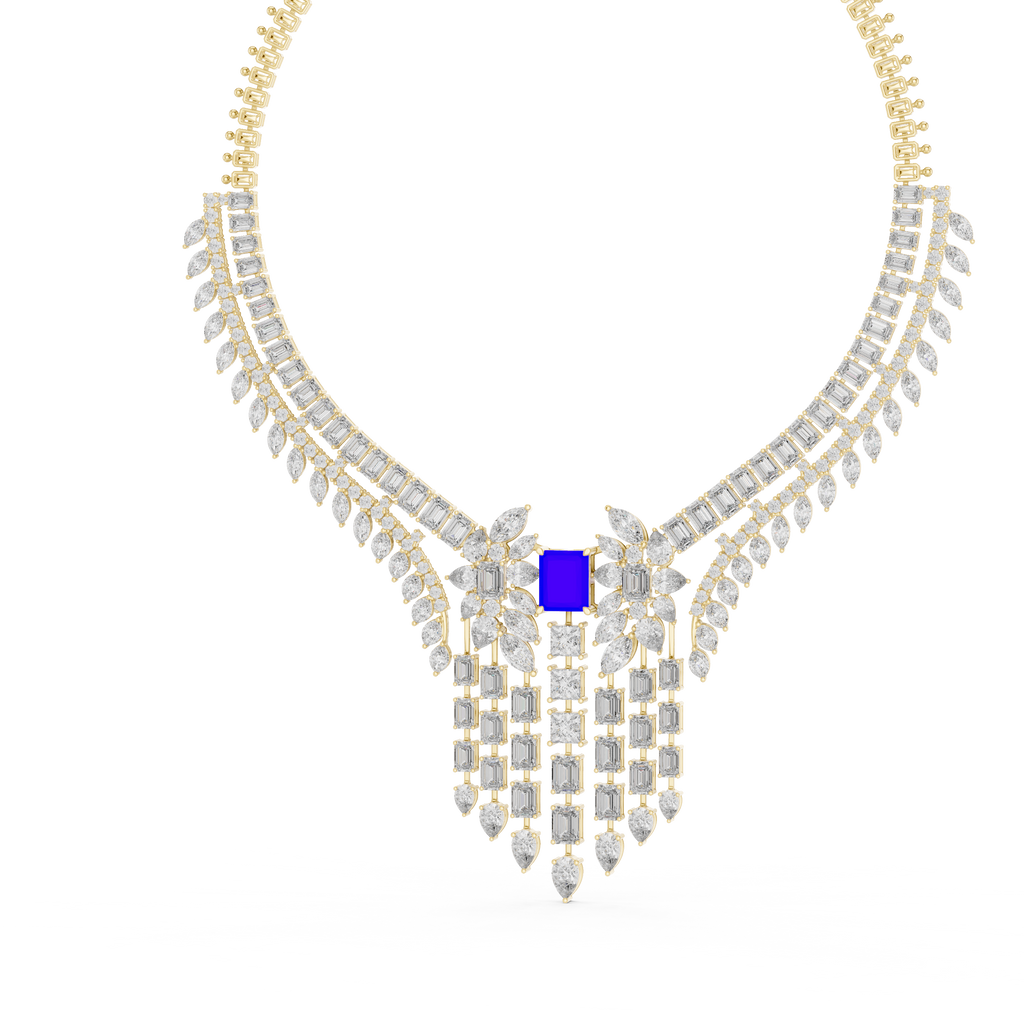Radiant Fancy Shape Necklace