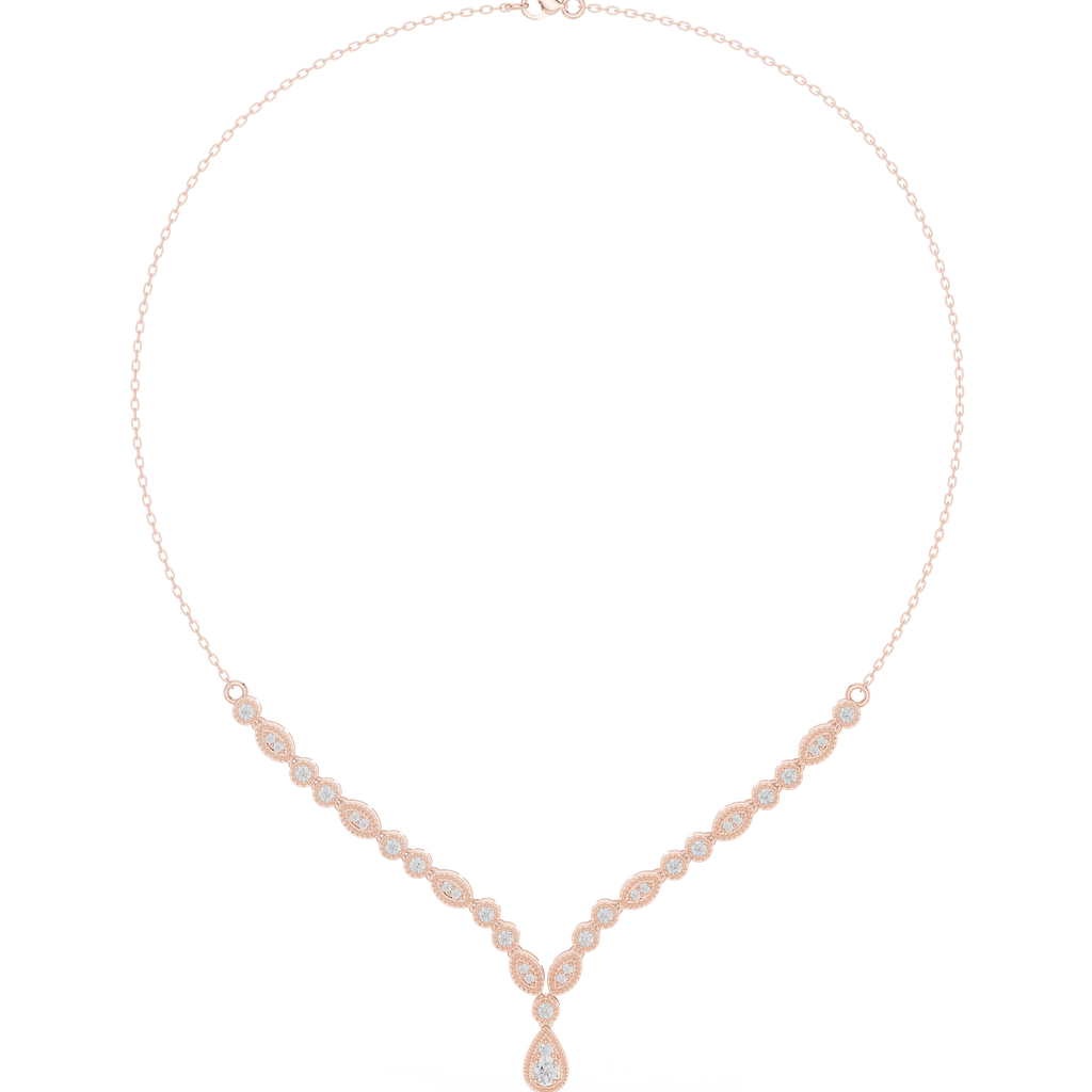Round Pear Shape Necklace
