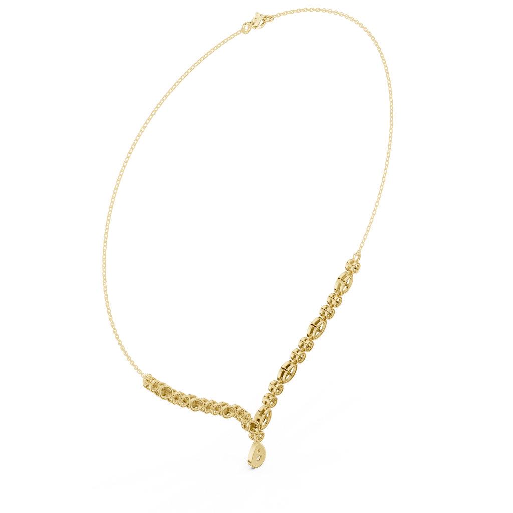 Round Pear Shape Necklace