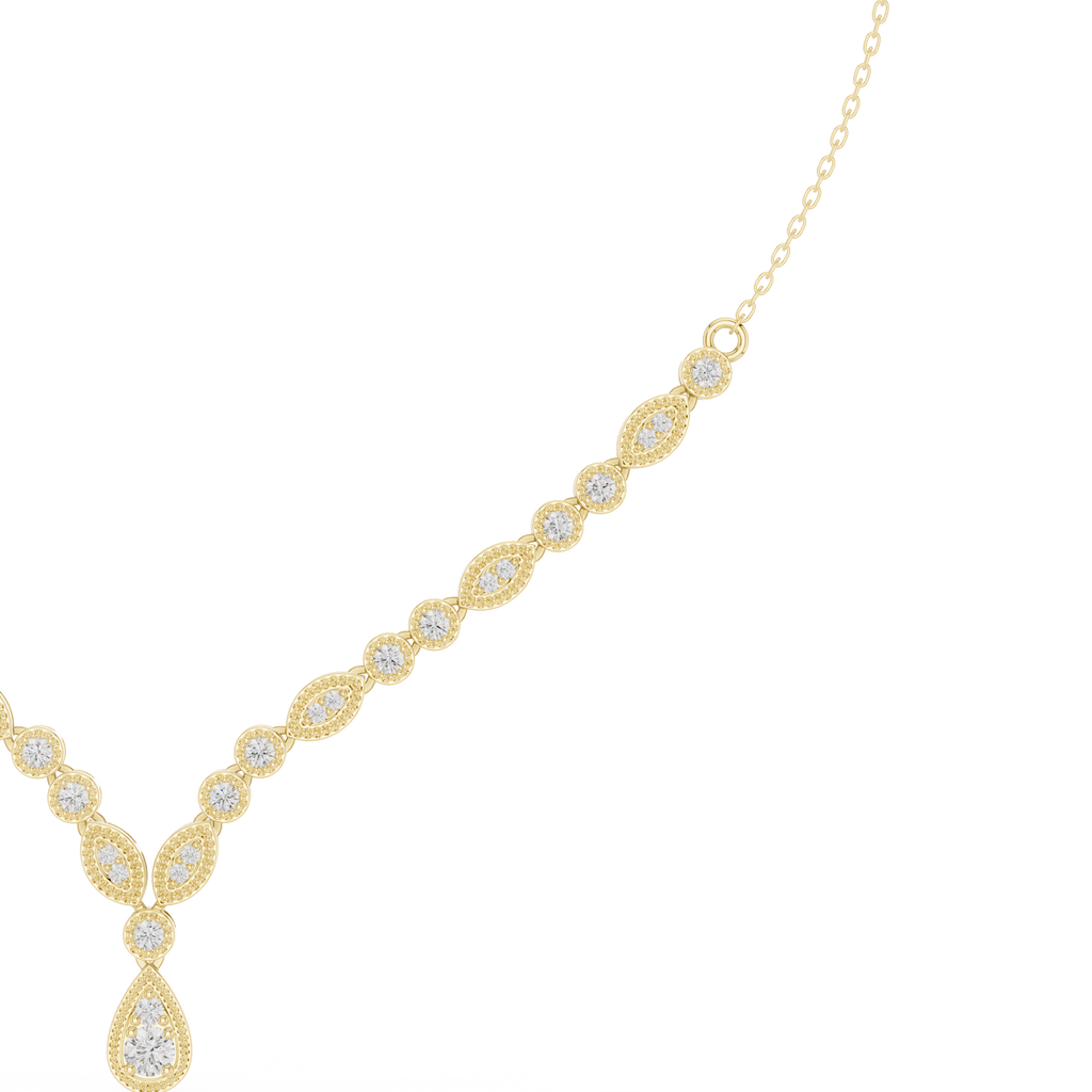 Round Pear Shape Necklace