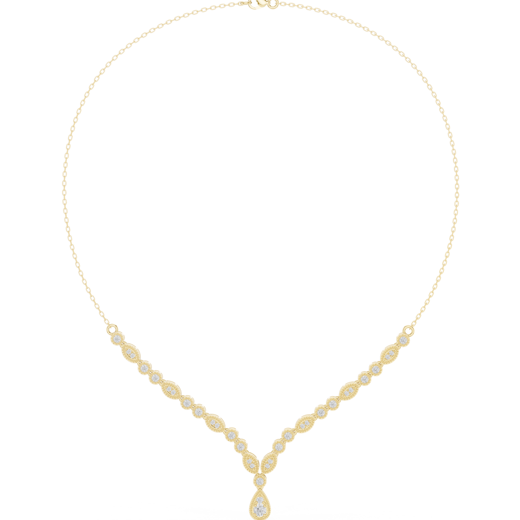 Round Pear Shape Necklace