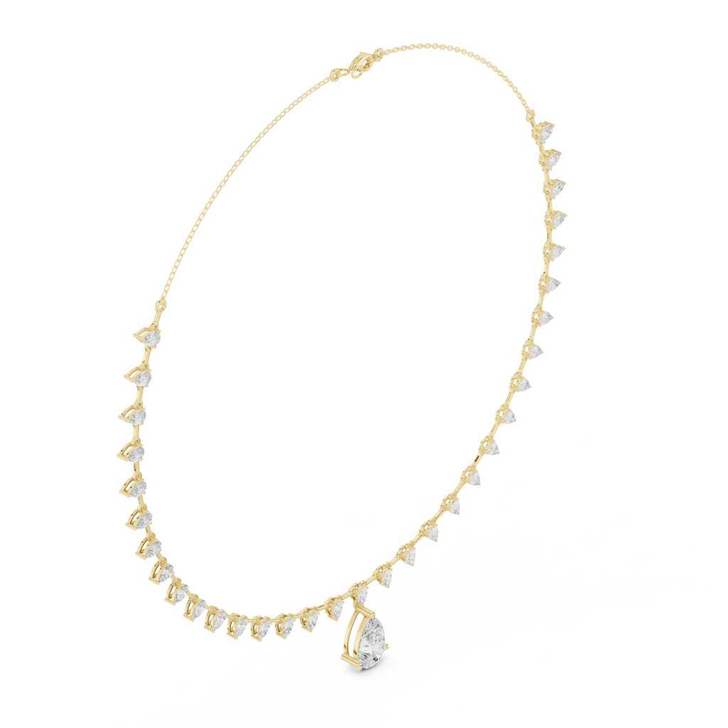 Pear Cut Necklace
