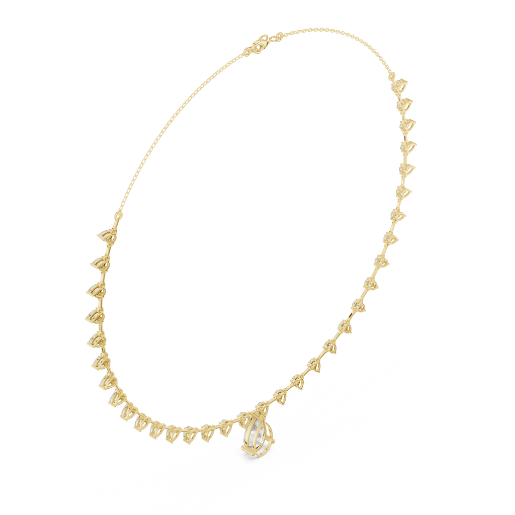 Pear Cut Necklace