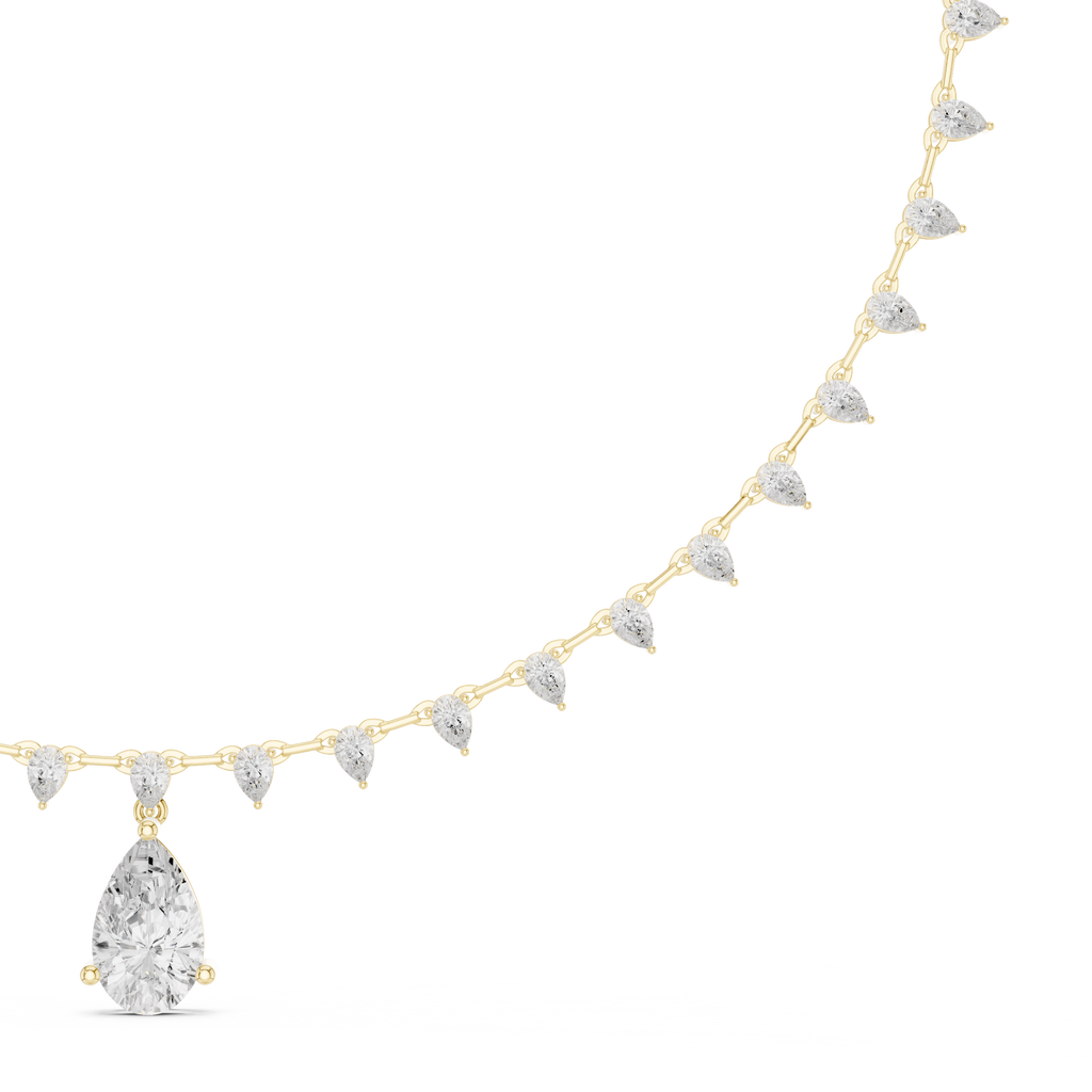 Pear Cut Necklace