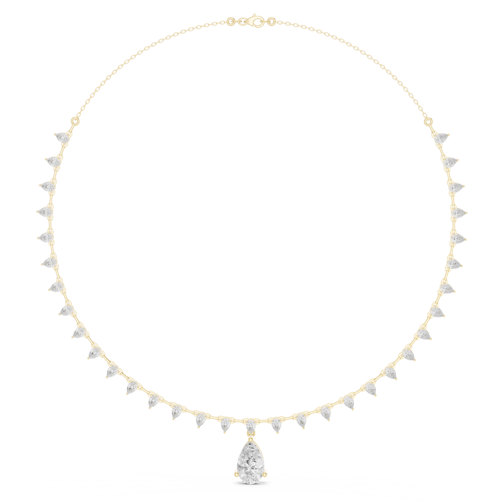 Pear Cut Necklace