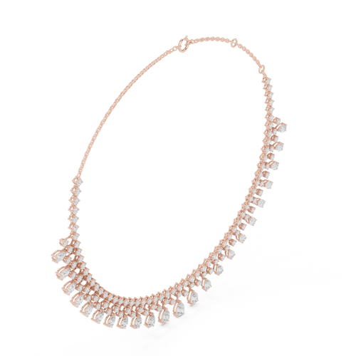 Round & Pear Necklace