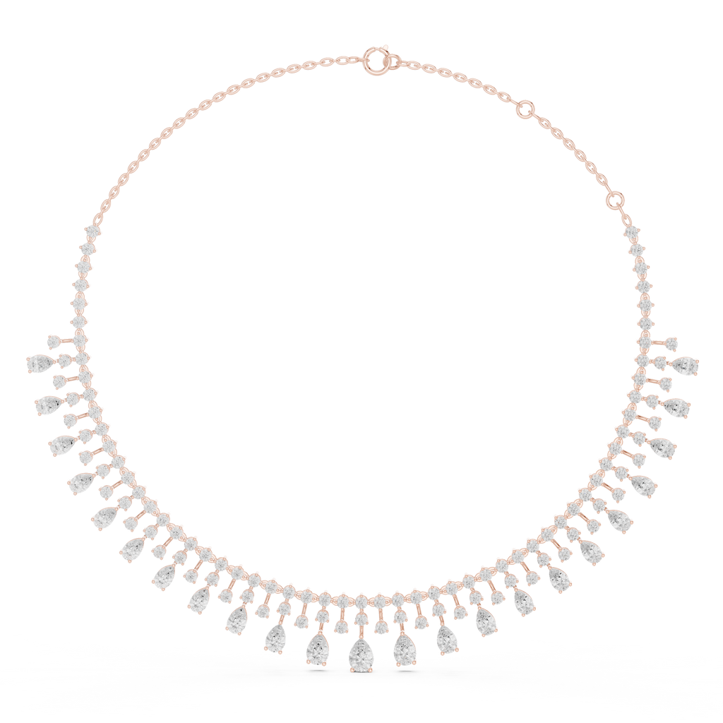 Round & Pear Necklace