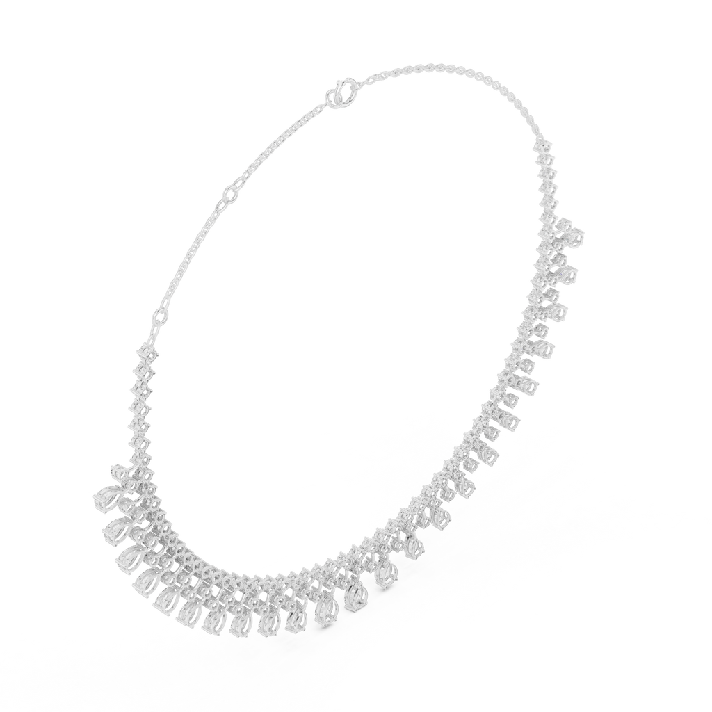 Round & Pear Necklace