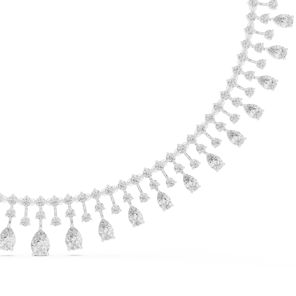 Round & Pear Necklace